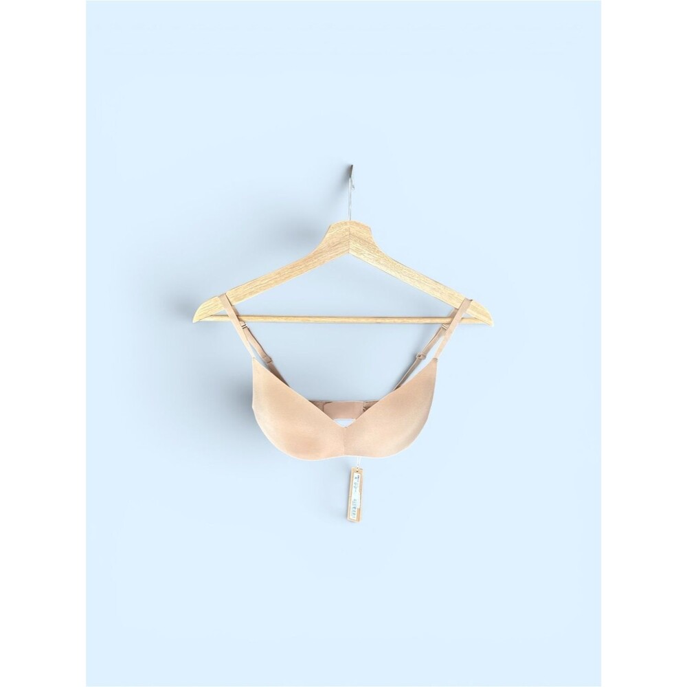 SKIMS WIRELESS PUSH-UP BRA CLAY 30D